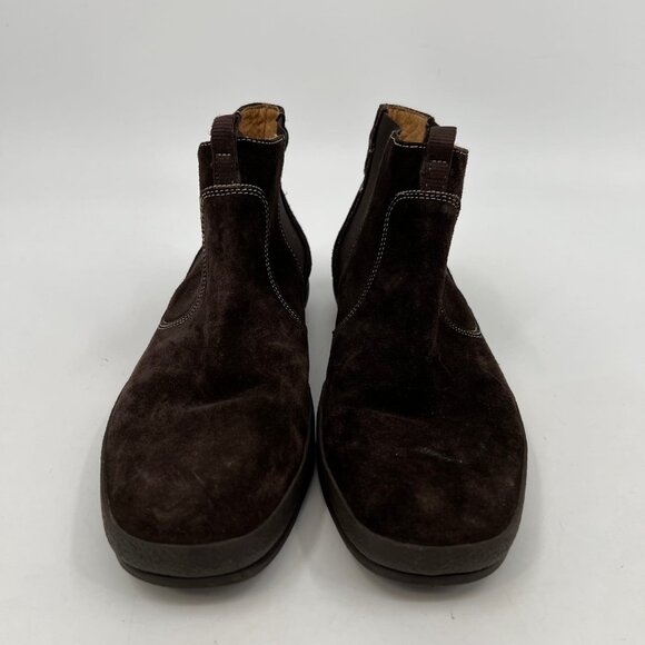 Coach Brown Italian-Made Suede Ankle Boots | Versatile for All Seasons - Picture 5 of 12